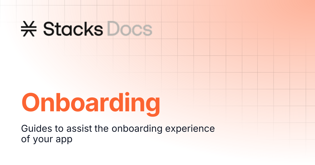 Onboarding | Stacks Documentation